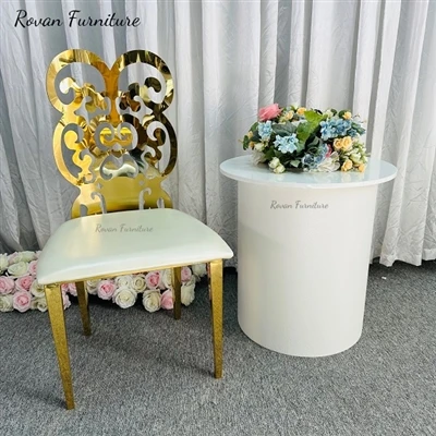 New Arrival Flower Back Wedding Chair