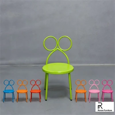 New Arrival Iron Kids Bow Chair