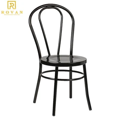 Black Metal Iron Vienna Chair