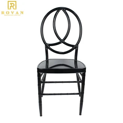 Black Metal Phoenix Banquet Wedding Chair