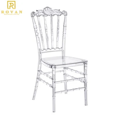 Clear Acrylic Crown Back Wedding Chair