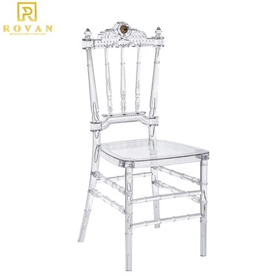 Clear Acrylic Resin Royal Chair