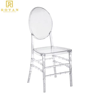 Clear Acrylic Transparent Round Back Chair