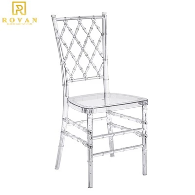 Clear Chiavari Resin Plastic Transparent Chairs Wedding