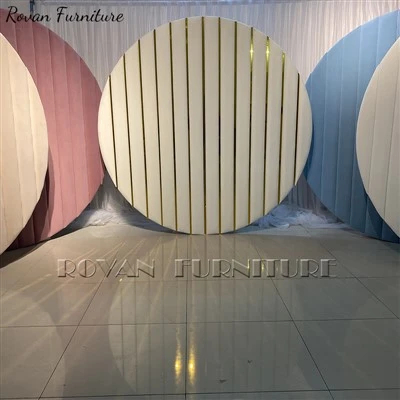 Colorful Round Pvc Velvet Event Backdrop