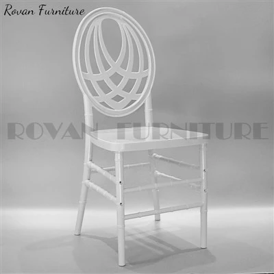 Disassembled White Resin Plastic Wedding Chair