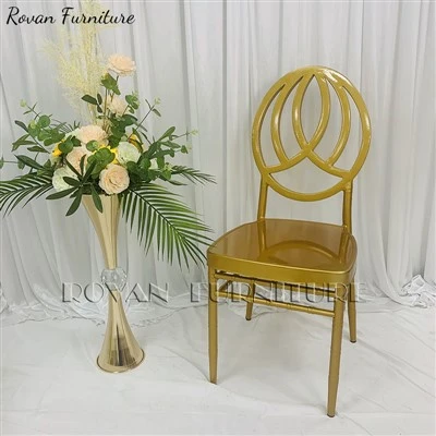 Event Luxury Gold Metal Phoenix Chair