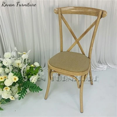 Event Upholstered Wood Grain Cross Back Dining Chair
