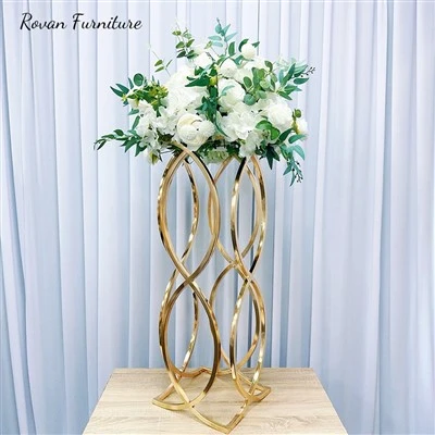 Gold Flower Stand Centerpiece