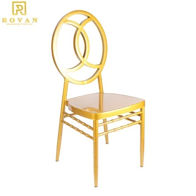 Gold Iron Pisces Phoenix Banquet Chair