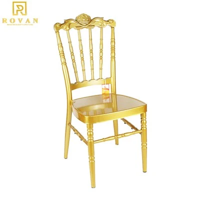 Gold Stackable Napoleon Royal Banquet Wedding Chair