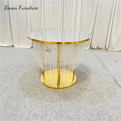 Gold Stainless Steel Cake Table