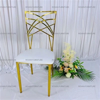 Gold Stainless Steel Chameleon Wedding Chairs