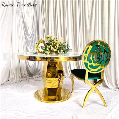 Gold Stainless Steel Cross Leg Children Chair