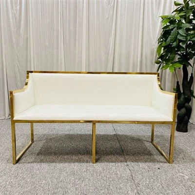 Gold Stainless Steel Wedding Couch