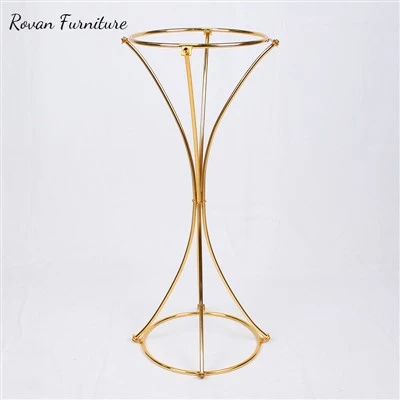 Gold Tabletop Flower Stand