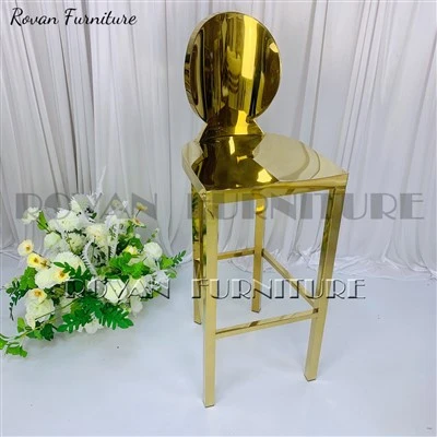 Luxury Stainless Steel Bar Chair