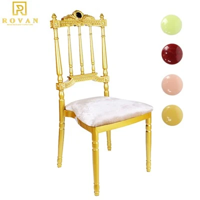 Metal Crown Castle Royal Wedding Chair With Cushion