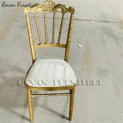 Metal Napoleon Royal Banquet Wedding Chair
