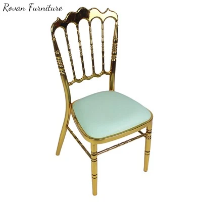Metal Upholstered Napoleon Style Dining Chairs