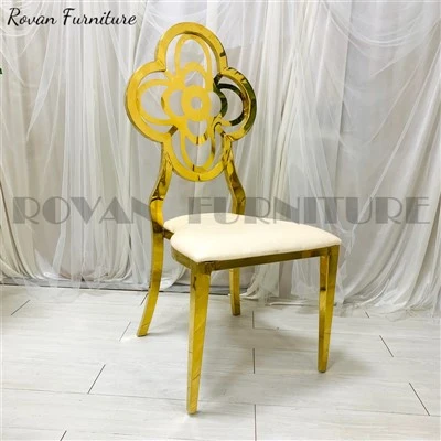 Modern Gold Velvet Upholstered Dining Chair