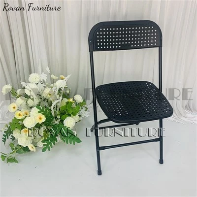 Plastic Foldable Chair Iron Folding Chair with Plastic Seat