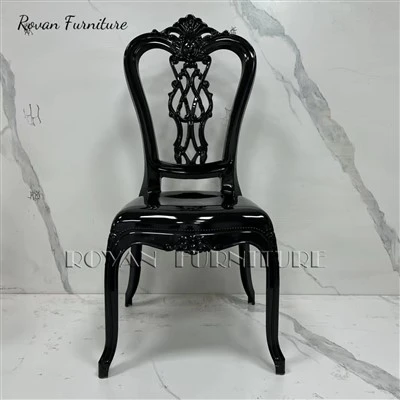 Plastic Resin Black Luis Wedding Chair