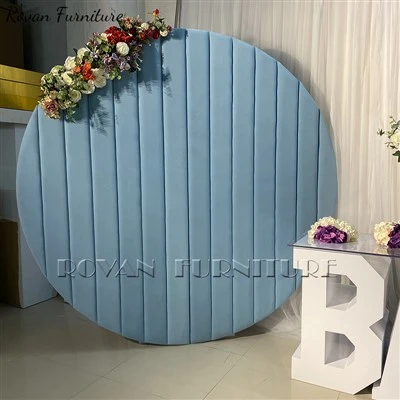 Round Pvc Velvet Wedding Backdrop