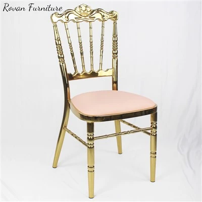 Stacking Gold Upholstered Chairs