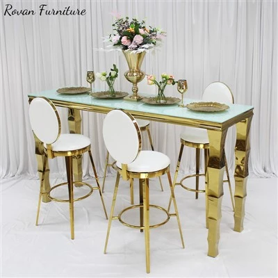 Stainless Steel Oval Back Bar Chair