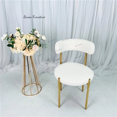 Stainless Steel Removable Backrest Wedding Chair