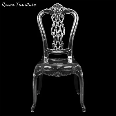 Transparent Plastic Princess Wedding Chair
