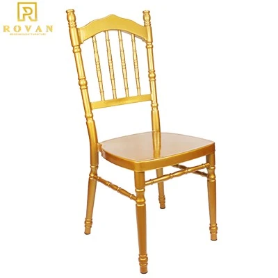 Vintage Gold Royal Metal Wedding Chair