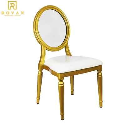 Wedding Metal Clear Back Louis Chair