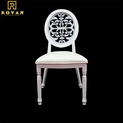 Wedding Metal Flower Back Louis Chair