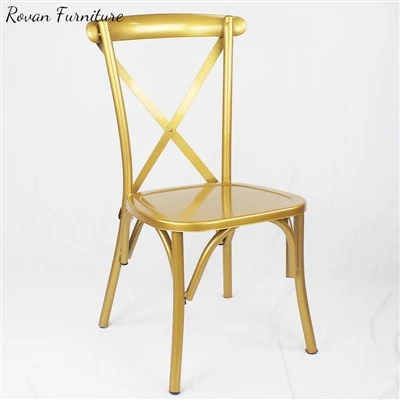 Wedding Metal X Back Dining Chair