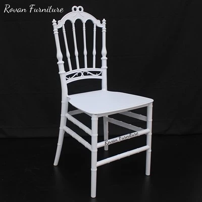 White Plastic Palace Wedding Chair