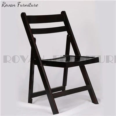 Wooden Slatted Folding Chairs